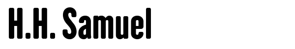 H.H. Samuel font preview